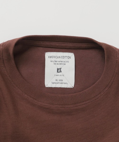 B.C STOCK(ベーセーストック)の「USA コットン 10オンスロングスリーブTシャツ(Tシャツ/カットソー・メンズ・ホワイト/ブラウン/アイボリー/チャコールグレー・MEDIUM/LARGE)」の7枚目の写真