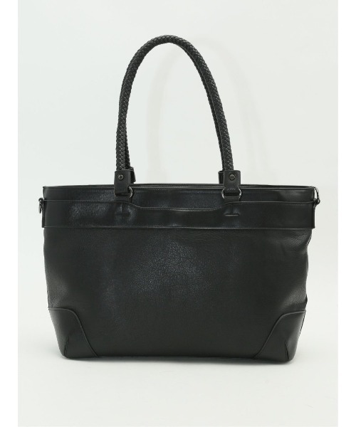 m.f.editorial（エムエフエディトリアル）の「【A4対応】m.f.エディトリアル メンズ ムラ型押し トートバッグ（トートバッグ・メンズ・ブラック/ネイビー・FREE）」の22枚目の写真