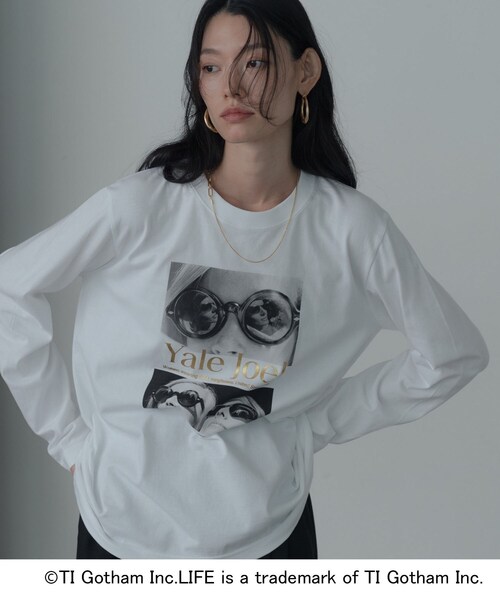 GALLEST(ギャレスト)の「【GOOD ROCK SPEED】LIFE PC/Yale Joel FOIL PRINT LS T-SHIRT(Tシャツ/カットソー・レディース・ホワイト・38)」の1枚目の写真