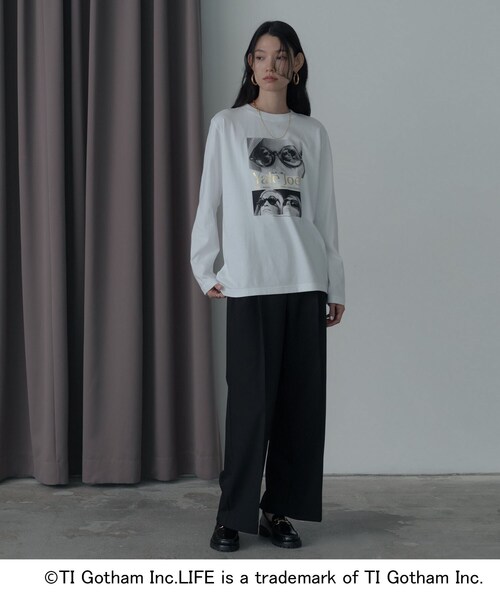 GALLEST(ギャレスト)の「【GOOD ROCK SPEED】LIFE PC/Yale Joel FOIL PRINT LS T-SHIRT(Tシャツ/カットソー・レディース・ホワイト・38)」の2枚目の写真