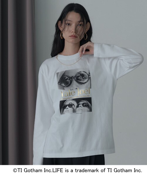GALLEST(ギャレスト)の「【GOOD ROCK SPEED】LIFE PC/Yale Joel FOIL PRINT LS T-SHIRT(Tシャツ/カットソー・レディース・ホワイト・38)」の3枚目の写真