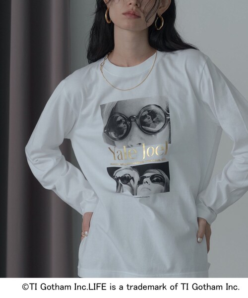 GALLEST(ギャレスト)の「【GOOD ROCK SPEED】LIFE PC/Yale Joel FOIL PRINT LS T-SHIRT(Tシャツ/カットソー・レディース・ホワイト・38)」の4枚目の写真
