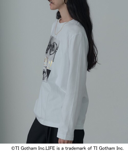 GALLEST(ギャレスト)の「【GOOD ROCK SPEED】LIFE PC/Yale Joel FOIL PRINT LS T-SHIRT(Tシャツ/カットソー・レディース・ホワイト・38)」の5枚目の写真