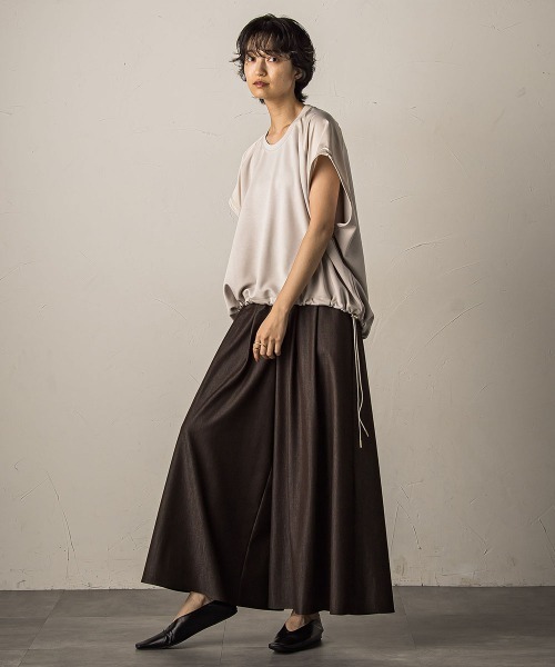 MAYSON GREY(メイソングレイ)の「フレアヘムキュロットパンツ≪洗濯機で洗える/セットアップ対応≫(その他パンツ・レディース・ネイビー/ブラウン/チャコールグレー・M)」の20枚目の写真