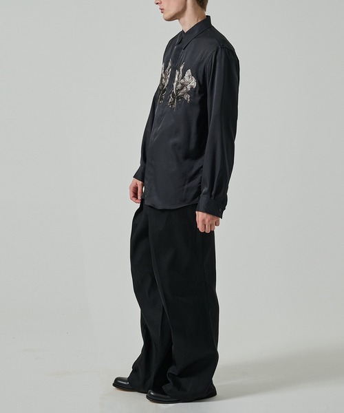 TAAKK（ターク）の「【TAAKK】EMBRIDERY SHIRTS（シャツ/ブラウス・メンズ・ブラック/ホワイト・2/3）」の7枚目の写真