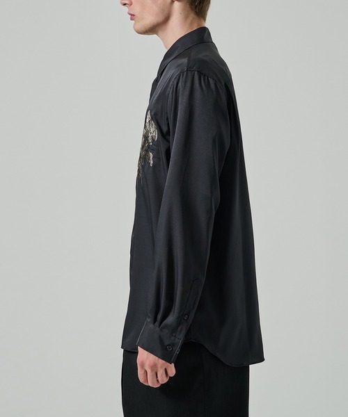 TAAKK（ターク）の「【TAAKK】EMBRIDERY SHIRTS（シャツ/ブラウス・メンズ・ブラック/ホワイト・2/3）」の14枚目の写真