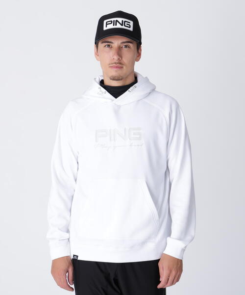 PING(ピン)の「【PING APPAREL】全方向ストレッチカルイシフーディ <PERFORMANCE> (MENS)(スウェット・メンズ・パープル/ホワイト/グレー/ブラック・L/LL/LL1/M/S)」の2枚目の写真