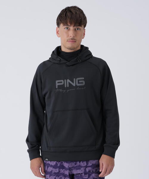 PING(ピン)の「【PING APPAREL】全方向ストレッチカルイシフーディ <PERFORMANCE> (MENS)(スウェット・メンズ・パープル/ホワイト/グレー/ブラック・L/LL/LL1/M/S)」の1枚目の写真