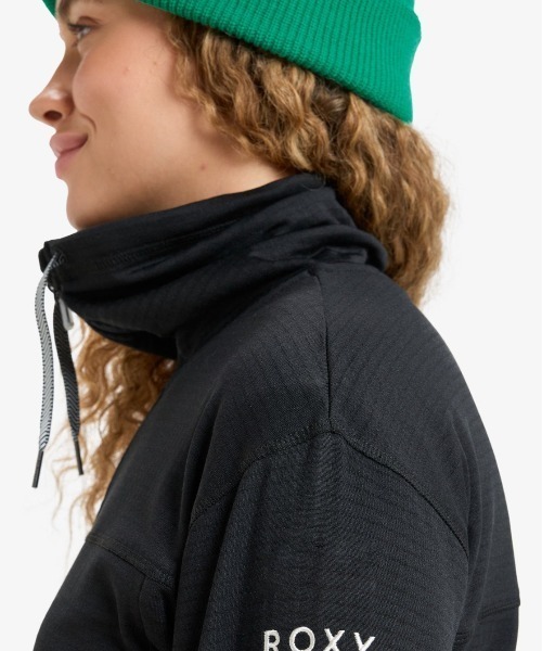 ROXY(ロキシー)の「VERTERE FULL ZIP /ロキシージップアップハイネックスノーレイヤー(スウェット・レディース・ブラック・SMALL/LARGE)」の5枚目の写真