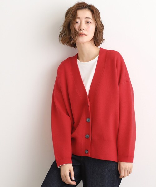 grove(グローブ)の「季節に映える ニットカーディガン(カーディガン/ボレロ・レディース・レッド系1/チャコールグレー/ダークグレー・02/01/04)」の13枚目の写真