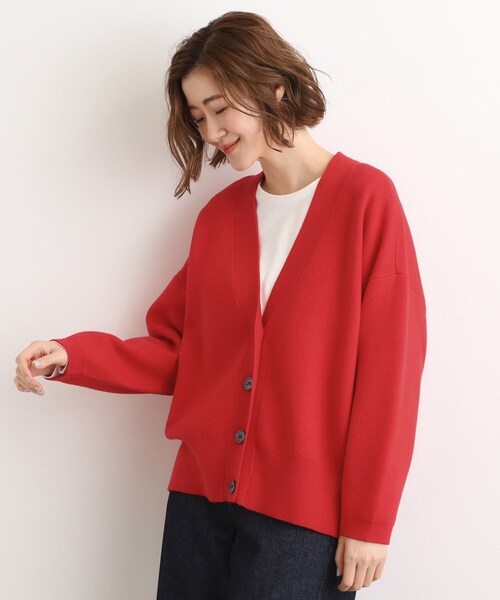 grove(グローブ)の「季節に映える ニットカーディガン(カーディガン/ボレロ・レディース・レッド系1/チャコールグレー/ダークグレー・02/01/04)」の14枚目の写真