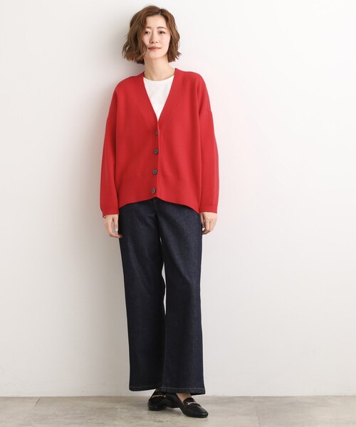 grove(グローブ)の「季節に映える ニットカーディガン(カーディガン/ボレロ・レディース・レッド系1/チャコールグレー/ダークグレー・02/01/04)」の15枚目の写真