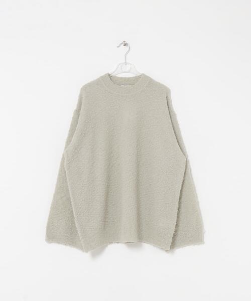 LAATO(ラート)の「pill pill loose knit(ニット/セーター・レディース・オレンジ/ブラック/ライトグレー・FREE)」の2枚目の写真
