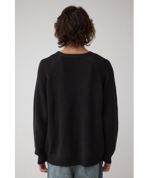 AZUL by moussy(アズールバイマウジー)の「ショルダーボタンニットトップス(ニット/セーター・メンズ・ブラック/ブラウン/ベージュ・SMALL/MEDIUM/LARGE)」の9枚目の写真