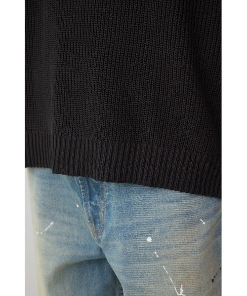 AZUL by moussy(アズールバイマウジー)の「ショルダーボタンニットトップス(ニット/セーター・メンズ・ブラック/ブラウン/ベージュ・SMALL/MEDIUM/LARGE)」の13枚目の写真
