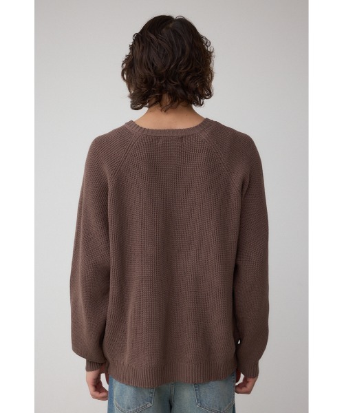 AZUL by moussy(アズールバイマウジー)の「ショルダーボタンニットトップス(ニット/セーター・メンズ・ブラック/ブラウン/ベージュ・SMALL/MEDIUM/LARGE)」の20枚目の写真