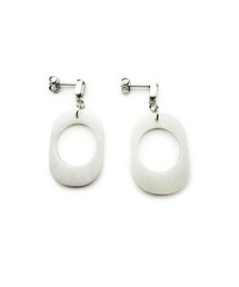 KISHOKACHI 希少価値 サークルシェイプドロップタイプステンレスピアス