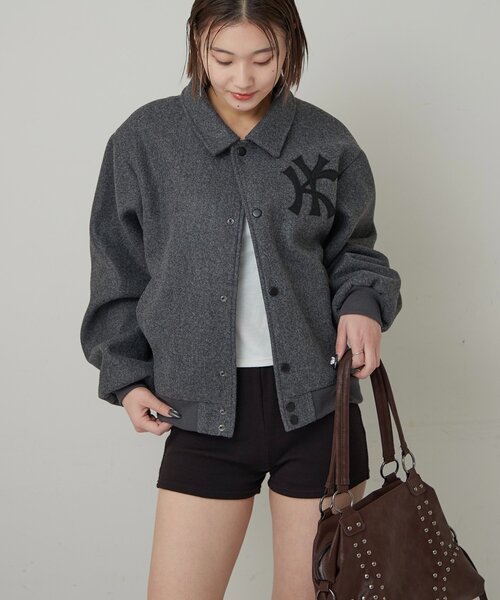 WHO'S WHO gallery(フーズフーギャラリー)の「【KOOKY'N】 KYステンカラースタジャン(スタジャン・メンズ・グレー/ブラック/ネイビー・MEDIUM/SMALL)」の18枚目の写真