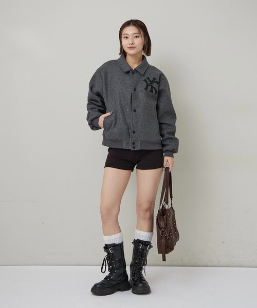 WHO'S WHO gallery(フーズフーギャラリー)の「【KOOKY'N】 KYステンカラースタジャン(スタジャン・メンズ・グレー/ブラック/ネイビー・MEDIUM/SMALL)」の22枚目の写真