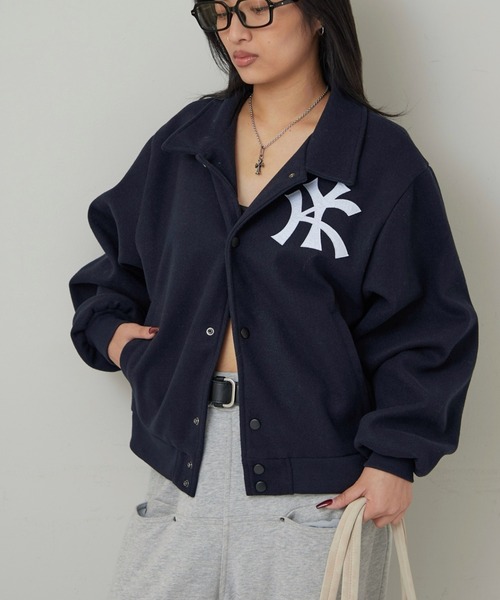 WHO'S WHO gallery(フーズフーギャラリー)の「【KOOKY'N】 KYステンカラースタジャン(スタジャン・メンズ・グレー/ブラック/ネイビー・MEDIUM/SMALL)」の3枚目の写真