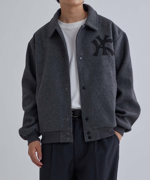 WHO'S WHO gallery(フーズフーギャラリー)の「【KOOKY'N】 KYステンカラースタジャン(スタジャン・メンズ・グレー/ブラック/ネイビー・MEDIUM/SMALL)」の6枚目の写真