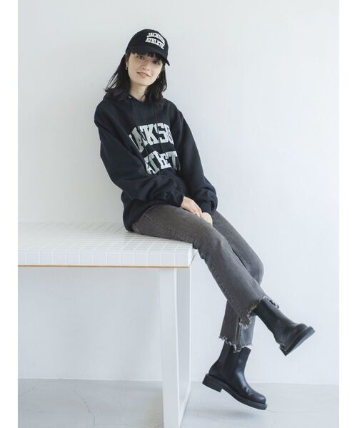 Ungrid(アングリッド)の「Russell×JacksonMatisse 別注ロゴキャップ(キャップ・レディース・ネイビー/ブラック/ベージュ・FREE)」の16枚目の写真