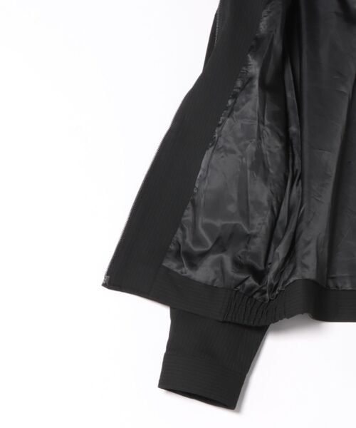 Chikashitsu +(チカシツプラス)の「【Chikashitsu +】pin tuck stripe blouson / 【チカシツプラス】ピンタックストライプブルゾン(ブルゾン・メンズ・チャコール/ブラック・L/M)」の15枚目の写真