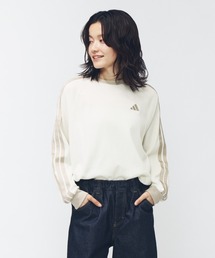 adidas | アディダス adidas ワッフル スリーストライプス オーバーサイズフィット ロングスリーブTシャツ(Tシャツ/カットソー)