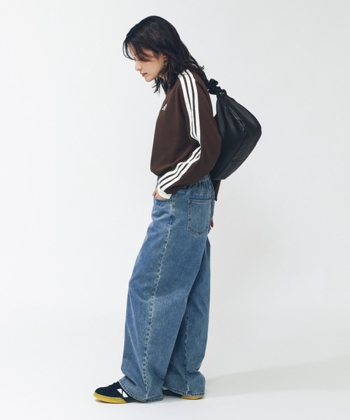 adidas(アディダス)の「【別注】アディダス adidas ワッフル スリーストライプス オーバーサイズフィット ロングスリーブTシャ 限定コラボ(Tシャツ/カットソー・レディース・オフホワイト/ブラウン/サンドグレー・S/M/L/XL)」の17枚目の写真