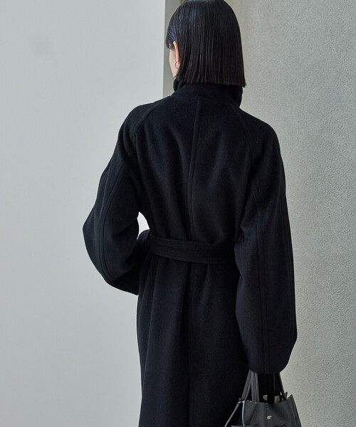 FREAK'S STORE ブラック ロングコート FREAK'S STORE（フリークスストア）の「限定展開 Urban Comfortable