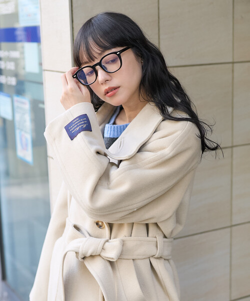 低身長サイズあり＞2WAY ウール ハイネック ロングコート（その他