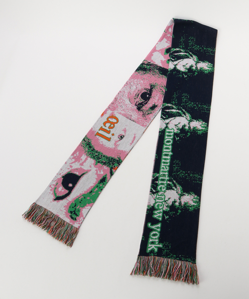 Montmartre New York/モンマルトルニューヨーク】 Pink Oeil Scarf