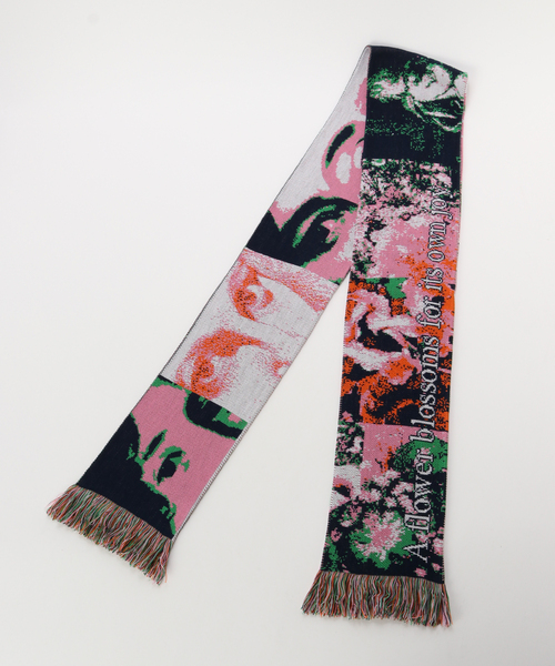 Montmartre New York/モンマルトルニューヨーク】 Pink Oeil Scarf