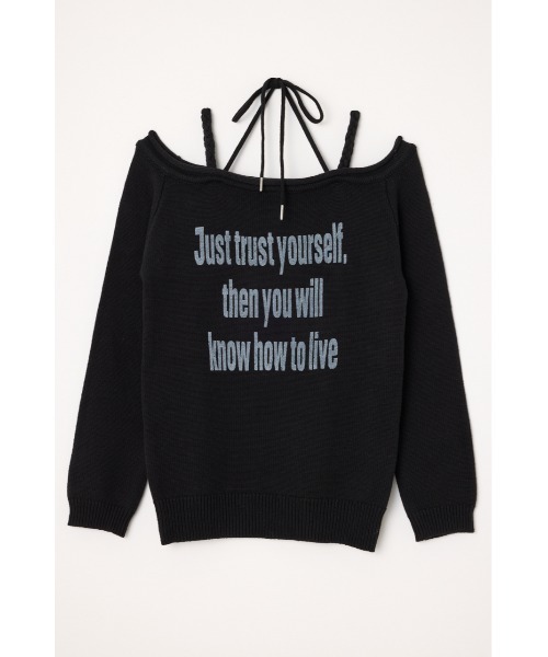 LAGUA GEM（ラグアジェム）の「NECK LOOSEY PRINT ニット（ニット/セーター・レディース・ブラウン/アイボリー/ブラック・FREE）」の8枚目の写真