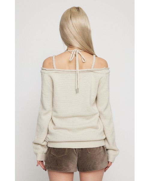 LAGUAGEM ラグアジェム NECK LOOSEY PRINT ニット LAGUA GEM（ラグアジェム）の「NECK LOOSEY PRINT ニット（ニット