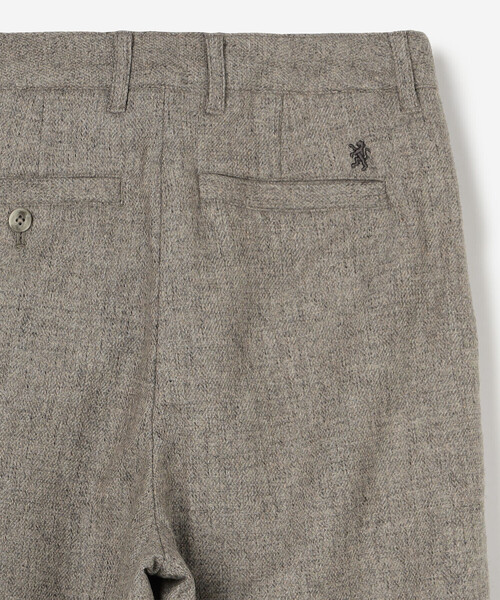 GYMPHLEX（ジムフレックス）の「Gymphlex | ウールツイル ストレートワイドパンツ WOMEN（その他パンツ・レディース・ベージュ/ダークネイビー・12/14）」の4枚目の写真