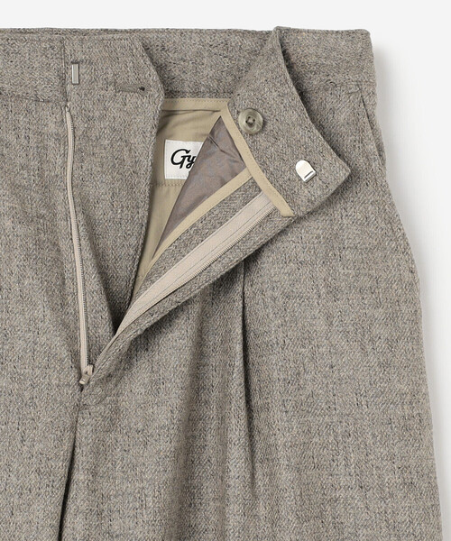 GYMPHLEX（ジムフレックス）の「Gymphlex | ウールツイル ストレートワイドパンツ WOMEN（その他パンツ・レディース・ベージュ/ダークネイビー・12/14）」の5枚目の写真