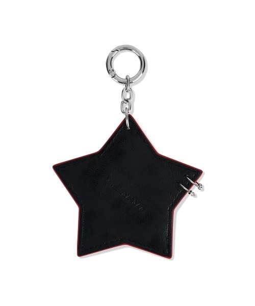 ブラックメタル星形キーホルダー mahagrid/マハグリッド』 PIERCING STAR KEYRING/星柄キーリング