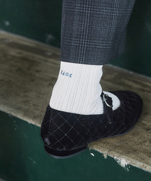 IENA(イエナ)の「《追加3》BLACK ソックス(ソックス/靴下・レディース・レッド/ホワイト系その他/チャコールグレー・FREE)」の8枚目の写真