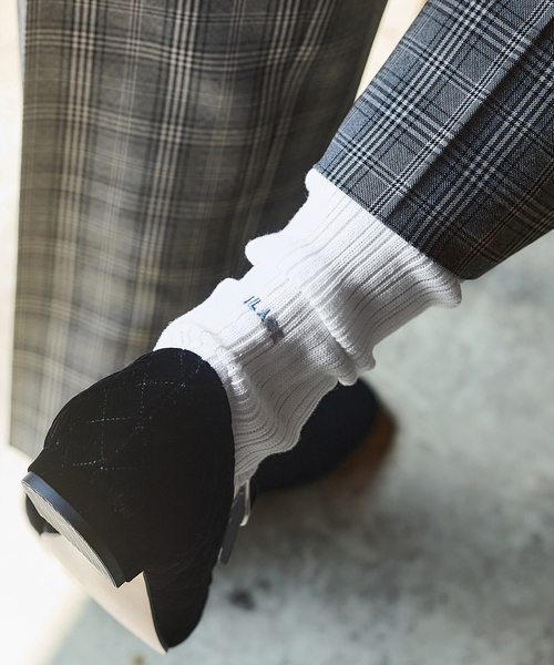 IENA(イエナ)の「《追加3》BLACK ソックス(ソックス/靴下・レディース・レッド/ホワイト系その他/チャコールグレー・FREE)」の10枚目の写真