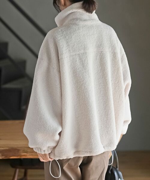 rps(アールピーエス)の「ボアスタンドブルゾン(ブルゾン・レディース・アイボリー/ブラック・フリー)」の9枚目の写真