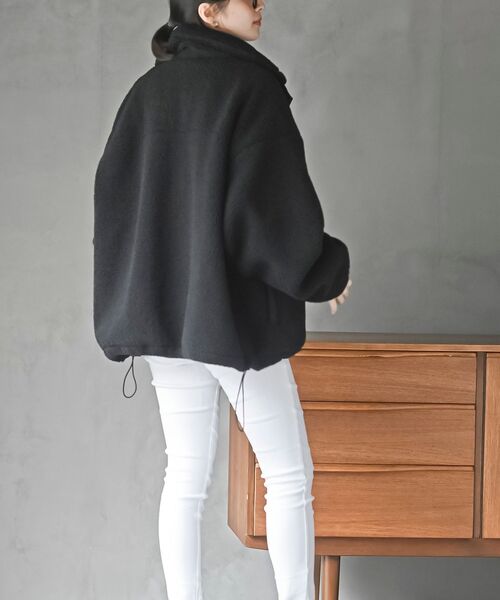 rps(アールピーエス)の「ボアスタンドブルゾン(ブルゾン・レディース・アイボリー/ブラック・フリー)」の15枚目の写真