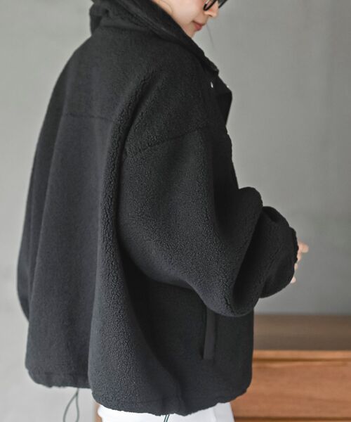 rps(アールピーエス)の「ボアスタンドブルゾン(ブルゾン・レディース・アイボリー/ブラック・フリー)」の20枚目の写真