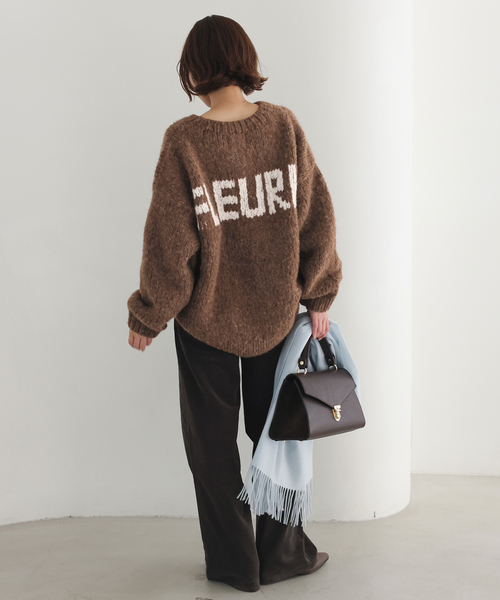 ＋81BRANCA（ハチイチブランカ）の「+81BRANCA/ハチイチブランカ SLOBE別注 ペルーニット（ニット/セーター・レディース・ブラウン/グレー・FREE）」の13枚目の写真