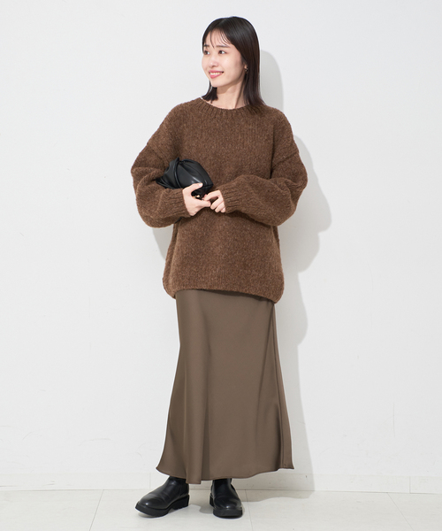 ＋81BRANCA（ハチイチブランカ）の「+81BRANCA/ハチイチブランカ SLOBE別注 ペルーニット（ニット/セーター・レディース・ブラウン/グレー・FREE）」の17枚目の写真