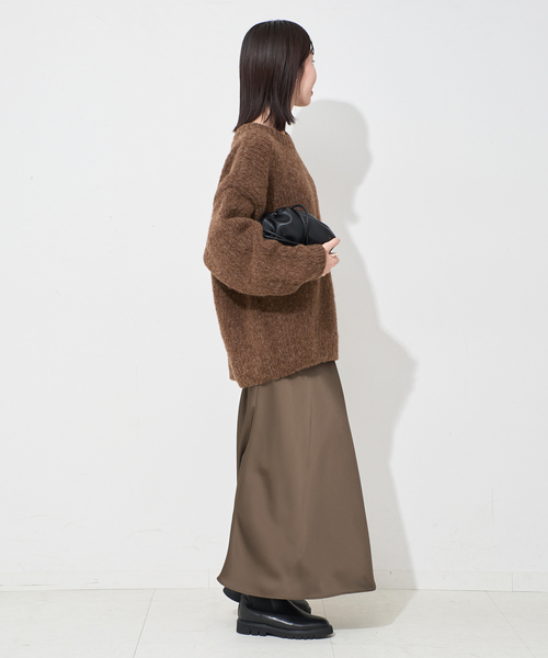 ＋81BRANCA（ハチイチブランカ）の「+81BRANCA/ハチイチブランカ SLOBE別注 ペルーニット（ニット/セーター・レディース・ブラウン/グレー・FREE）」の19枚目の写真