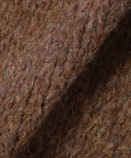 +81BRANCA/ハチイチブランカ SLOBE別注 ペルーニット ブラウン 81BRANCA/ハチイチブランカ SLOBE別注 ペルーニット（ニット／セーター