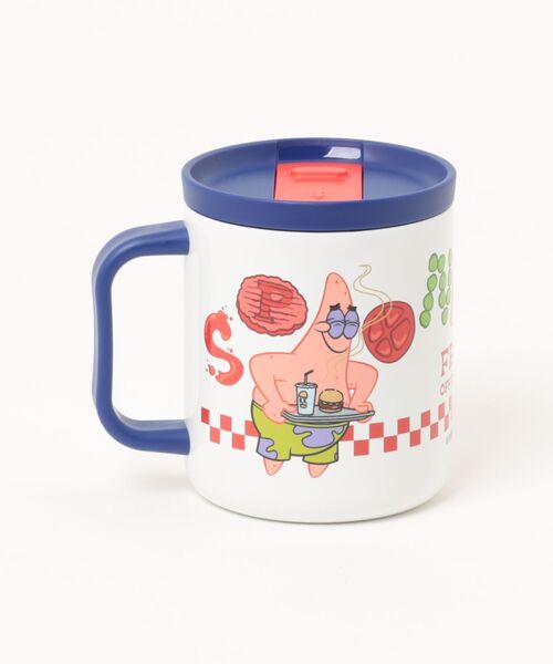 SiNCERE（シンシア）の「〈SPONGEBOB/スポンジボブ〉STAINLESS MUG/蓋付き ステンレスマグ WITH LID（グラス/マグカップ/タンブラー・レディース・ホワイト/オレンジ・ONE SIZE）」の19枚目の写真