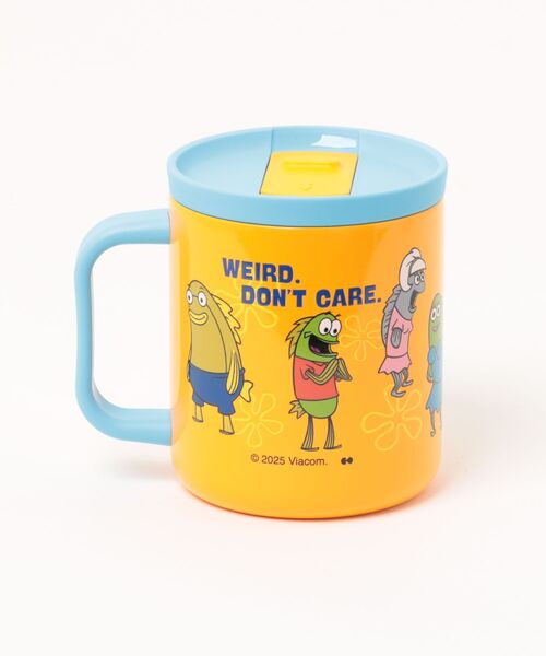SiNCERE（シンシア）の「〈SPONGEBOB/スポンジボブ〉STAINLESS MUG/蓋付き ステンレスマグ WITH LID（グラス/マグカップ/タンブラー・レディース・ホワイト/オレンジ・ONE SIZE）」の3枚目の写真