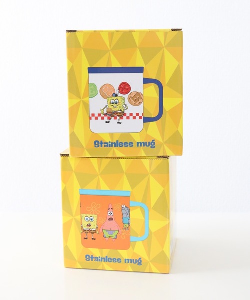 SiNCERE（シンシア）の「〈SPONGEBOB/スポンジボブ〉STAINLESS MUG/蓋付き ステンレスマグ WITH LID（グラス/マグカップ/タンブラー・レディース・ホワイト/オレンジ・ONE SIZE）」の7枚目の写真
